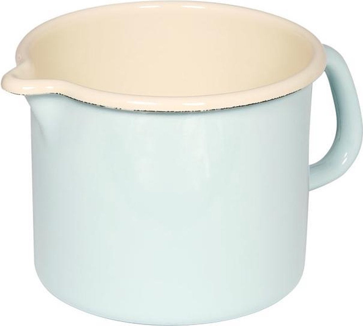 BUNT pastelserie emaille beker met tuit 14 cm