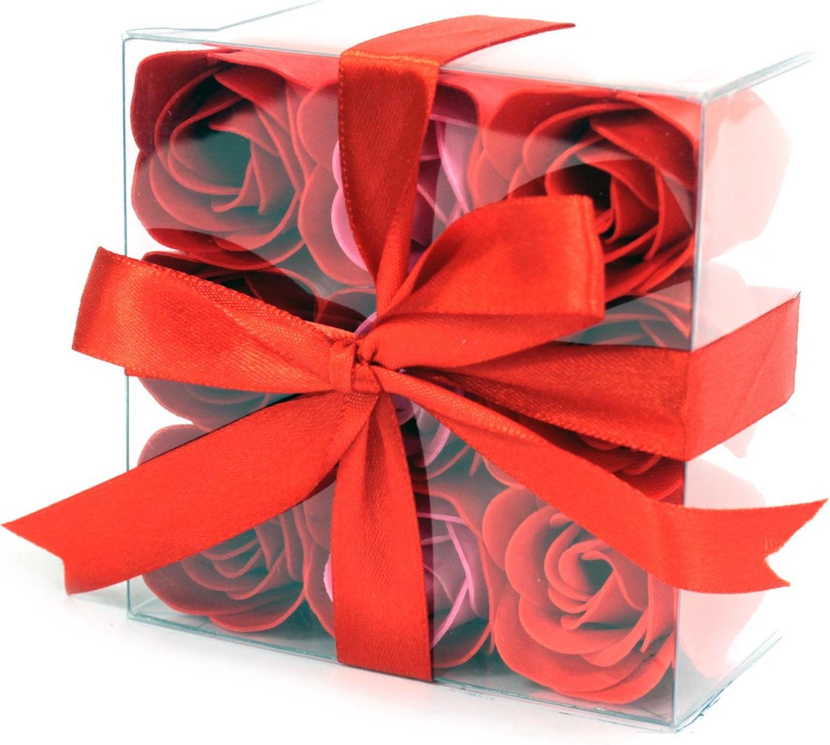 Zeep Bloemen - Rode rozen set van 9