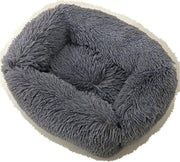 Dogs&Co  Luxe Benchkussen - Hondenmand - Fluffy Hondenmand - Heerlijk zacht - 70x60cm Antraciet