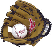 Midwest Honkbalhandschoen Met Bal Linkerhand Junior 23 Cm Bruin