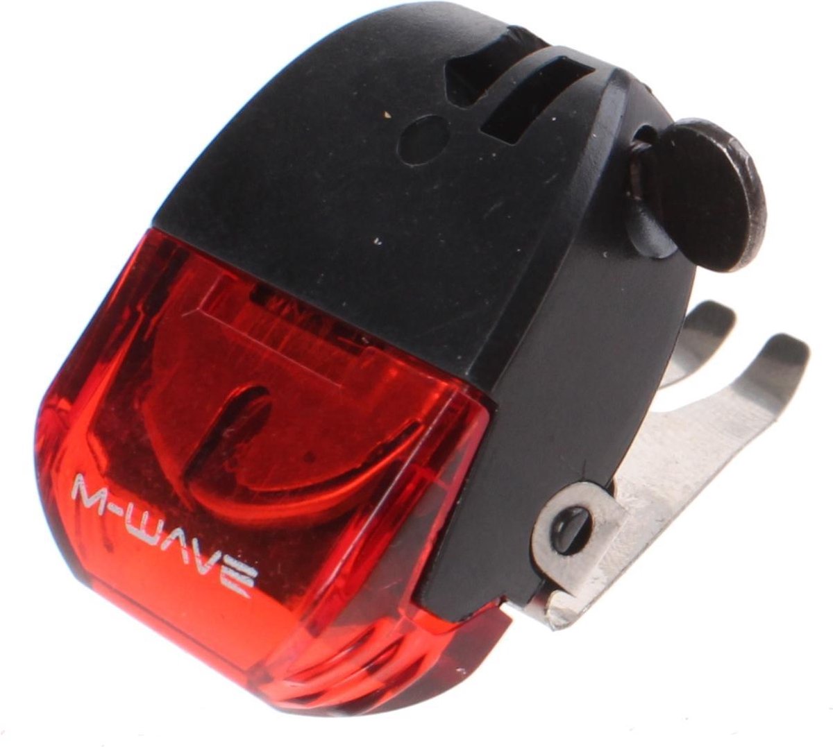 M-wave Remlicht Helios Led Batterij 4 Cm Zwart/rood