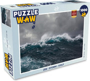 Puzzel Zee - Storm - Golf - Legpuzzel - Puzzel 1000 stukjes volwassenen
