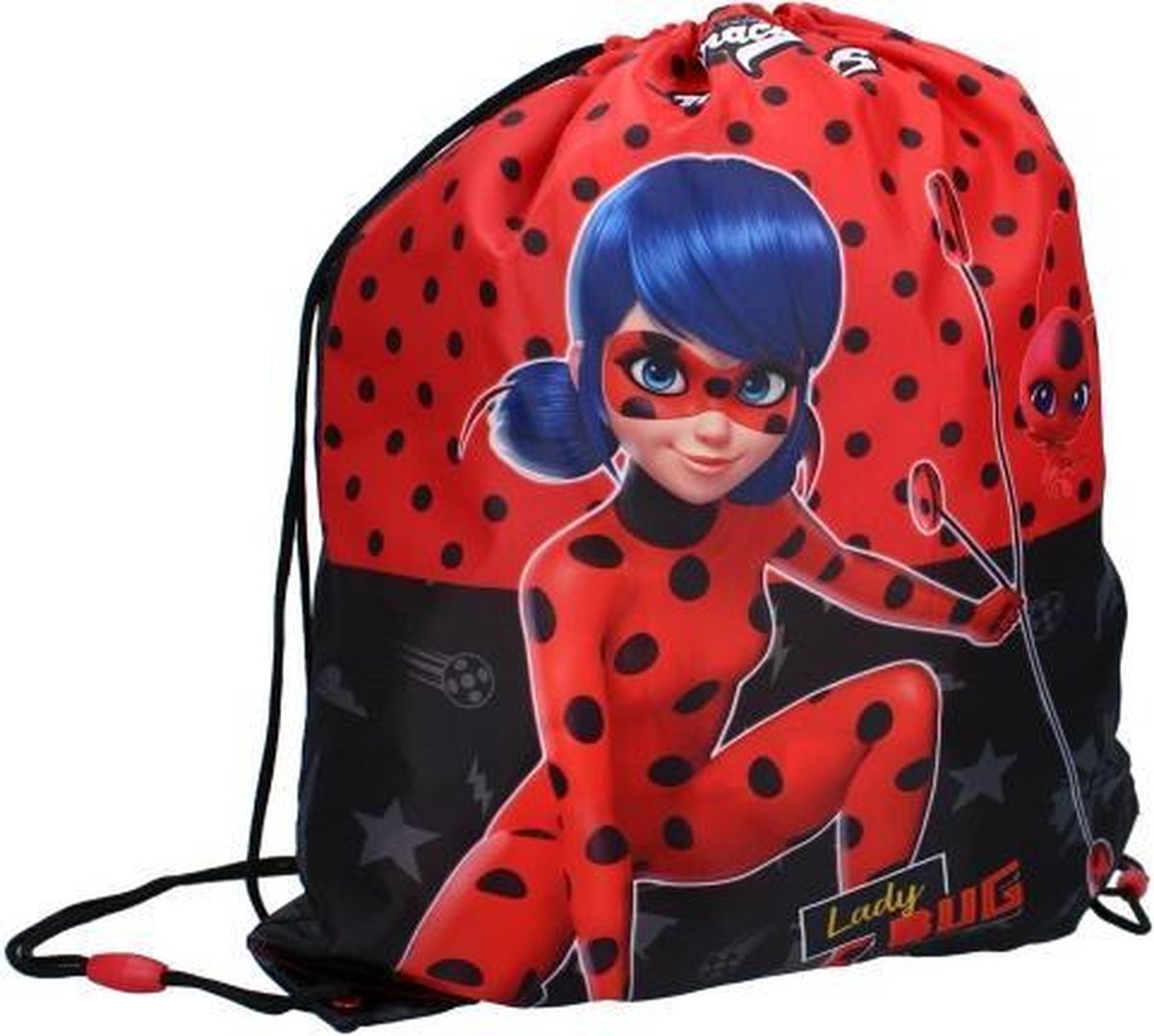 Miraculous Ladybug Gymtas - zwemtas - 44x37 cm - Polyester