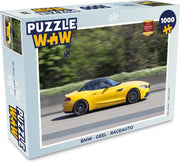 Puzzel BMW - Geel - Raceauto - Legpuzzel - Puzzel 1000 stukjes volwassenen
