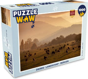Puzzel Dieren - Landschap - Bergen - Legpuzzel - Puzzel 1000 stukjes volwassenen