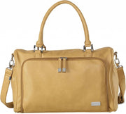 Isoki Luiertas Double Zip Satchel Sorrento Camel Luiertas Satchel Nappy Bag Tan