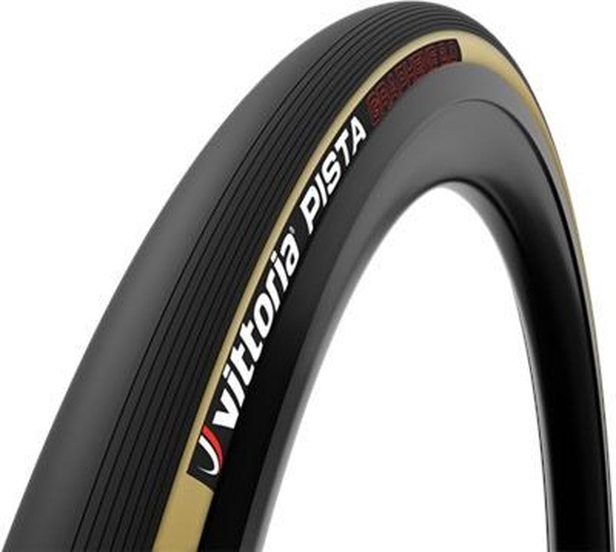 Vittoria Buitenband Pista G+ 28 X 7/8 (23-622) Zwart/beige
