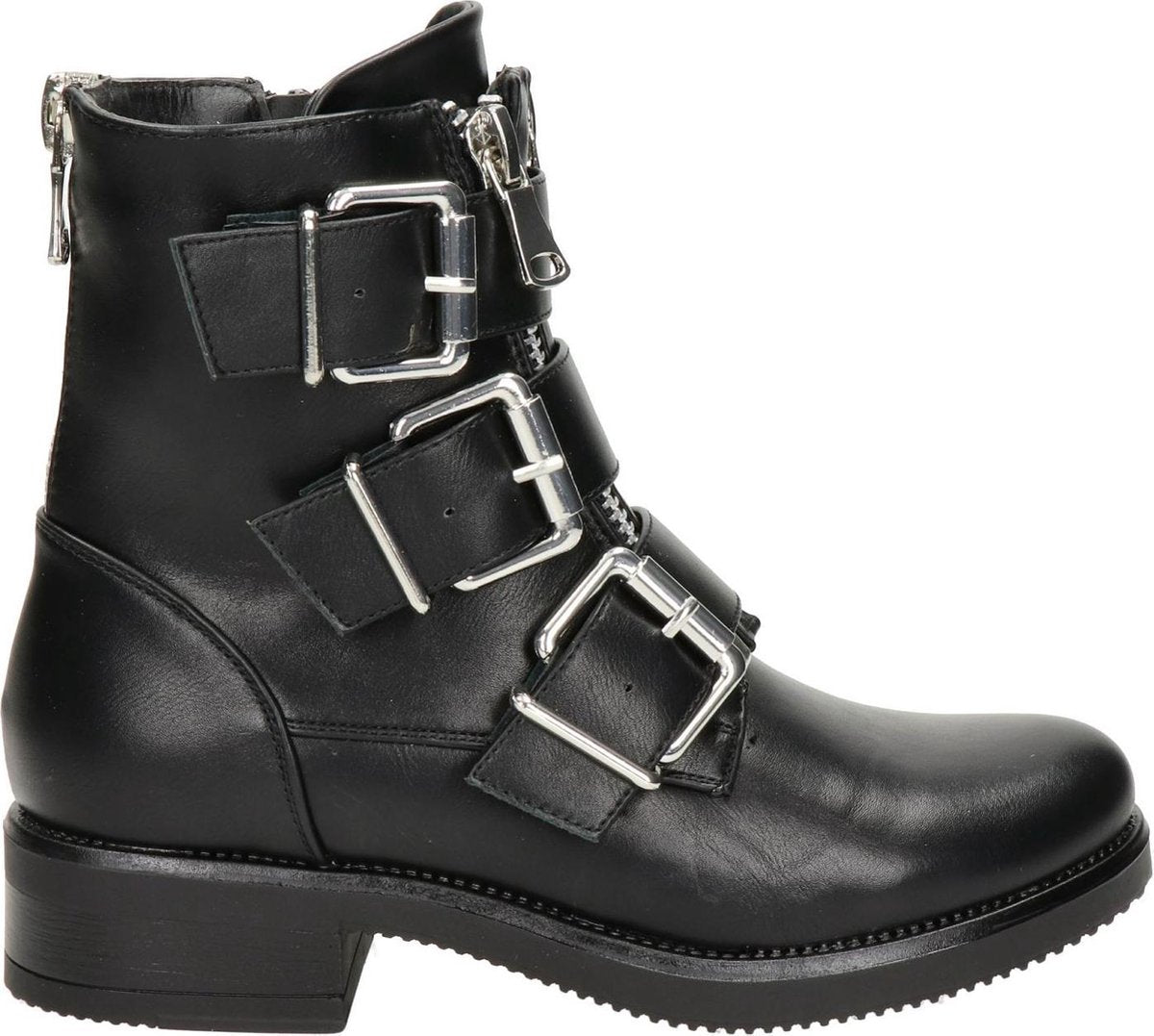 Dolcis dames bikerboot - Zwart - Maat 40