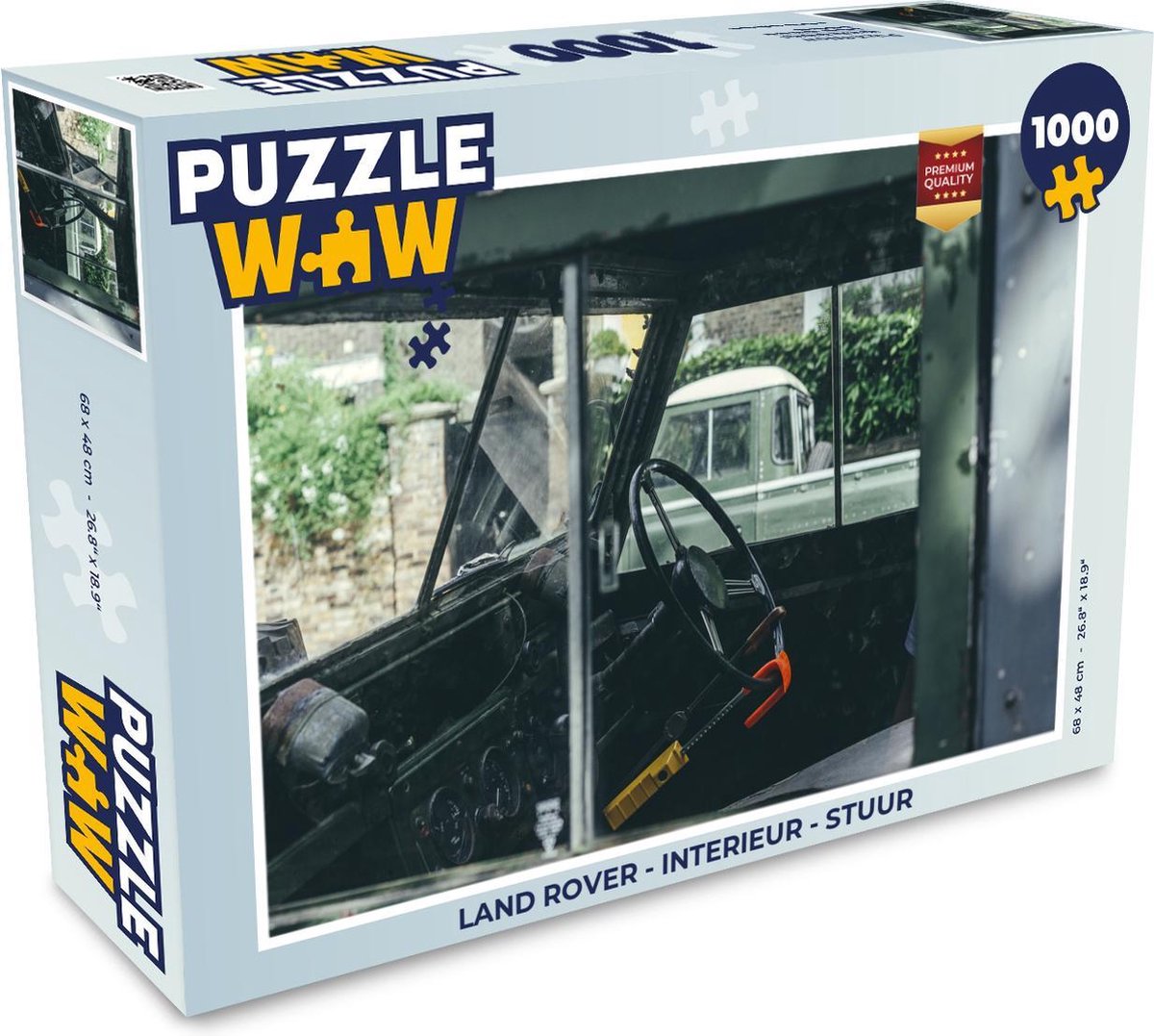 Puzzel Land Rover - Interieur - Stuur - Legpuzzel - Puzzel 1000 stukjes volwassenen
