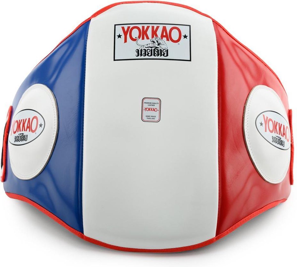Yokkao Belly Pad -  Leer - Thai Flag - standaard maat