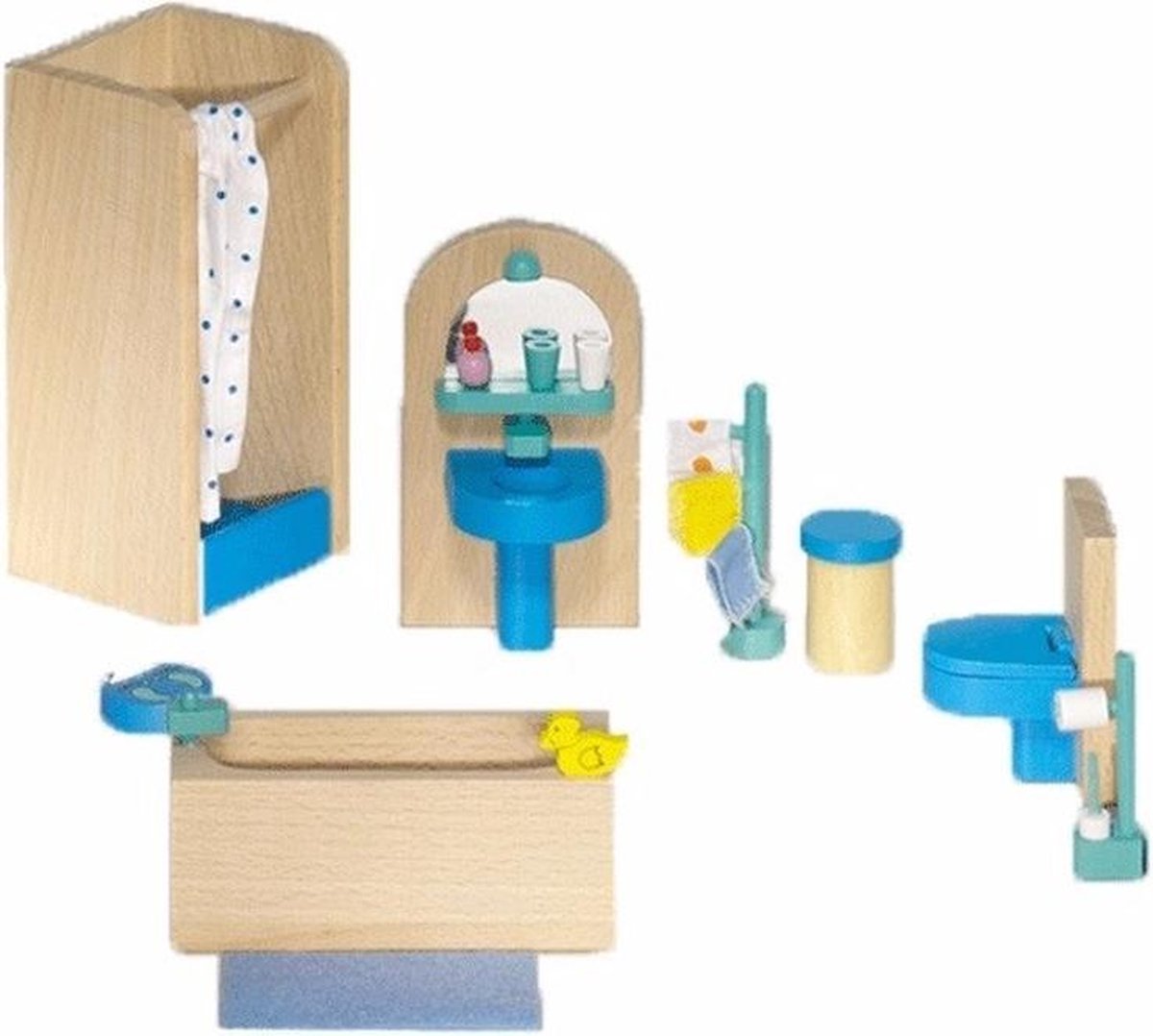 Poppenhuismeubeltjes moderne badkamer