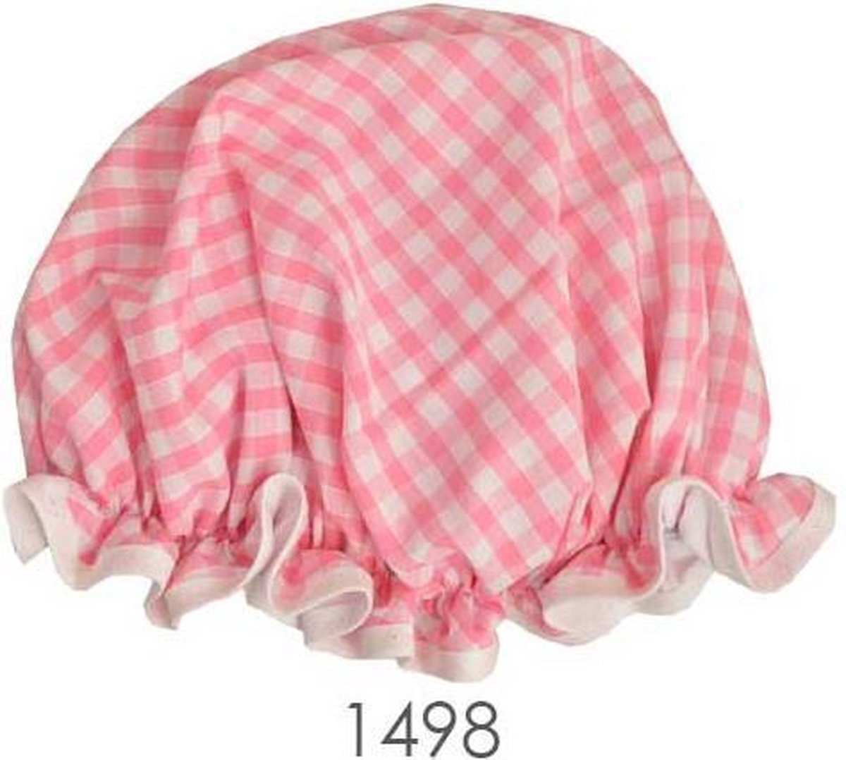Vagabond Traditionele Engelse Douchemuts - Pink Gingham