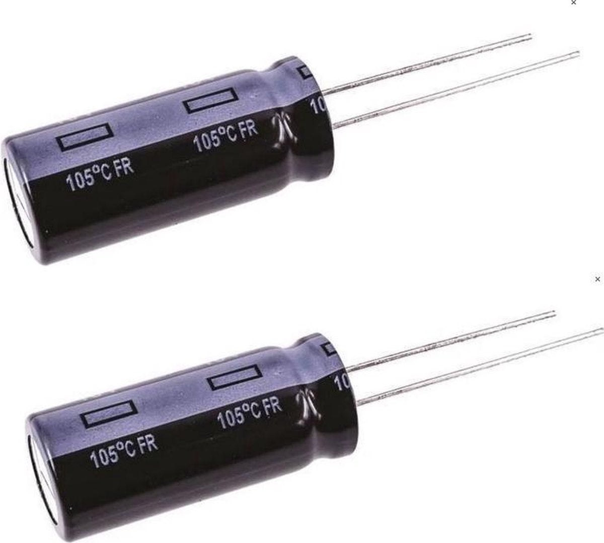 Set van 2 condensatoren Panasonic 3300uF / 16Volt | 12.5x30mm | Homecast |Levensduur 10000 uur