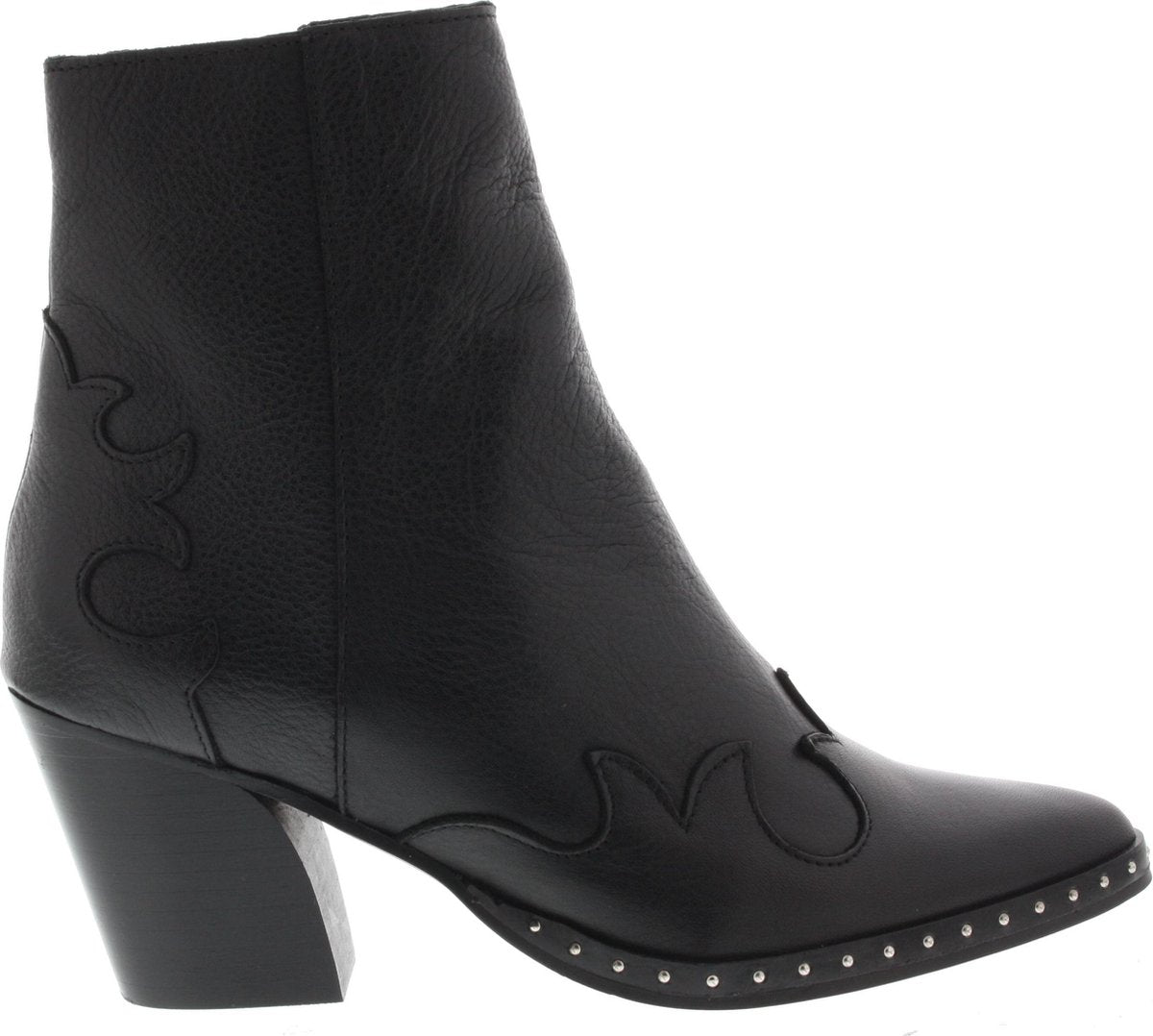 Dames Enkellaars Tango Ella Oblique 12-b Zwart - Maat 38