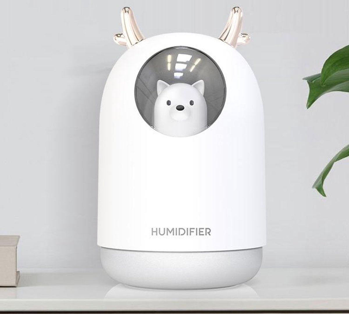 Hummi Care Bear (wit) - Geur Verspreider - USB Humidifier - Luchtreiniger - Luchtbevochtiger - Aromatherapie - Diffuser Aromatherapie - Led Verlichting - Diffuser - Diffuser Aroma