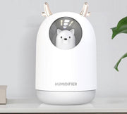Hummi Care Bear (wit) - Geur Verspreider - USB Humidifier - Luchtreiniger - Luchtbevochtiger - Aromatherapie - Diffuser Aromatherapie - Led Verlichting - Diffuser - Diffuser Aroma
