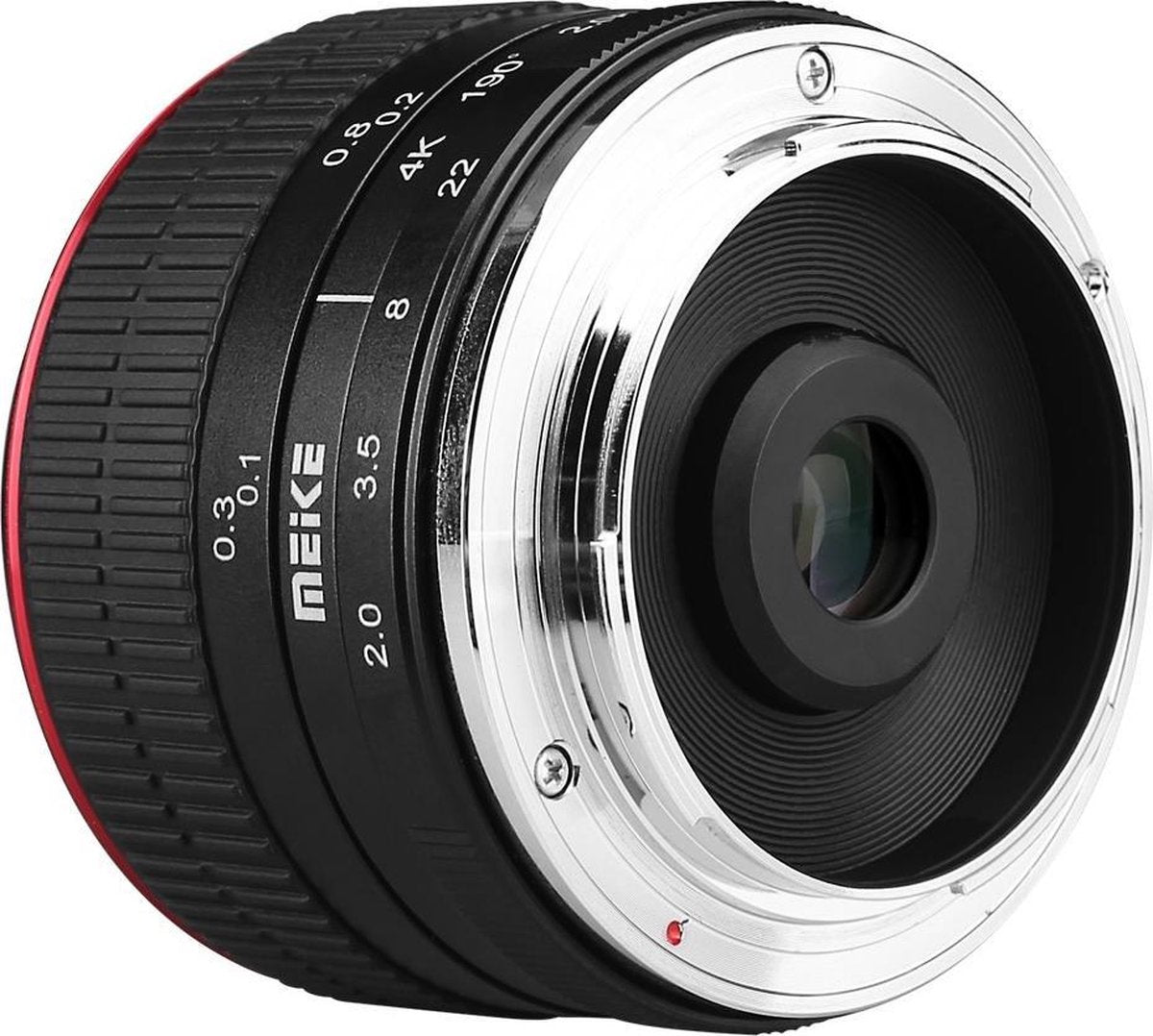 Meike 6.5mm 2.0 MILC Groothoeklens type ''fish eye'' Zwart