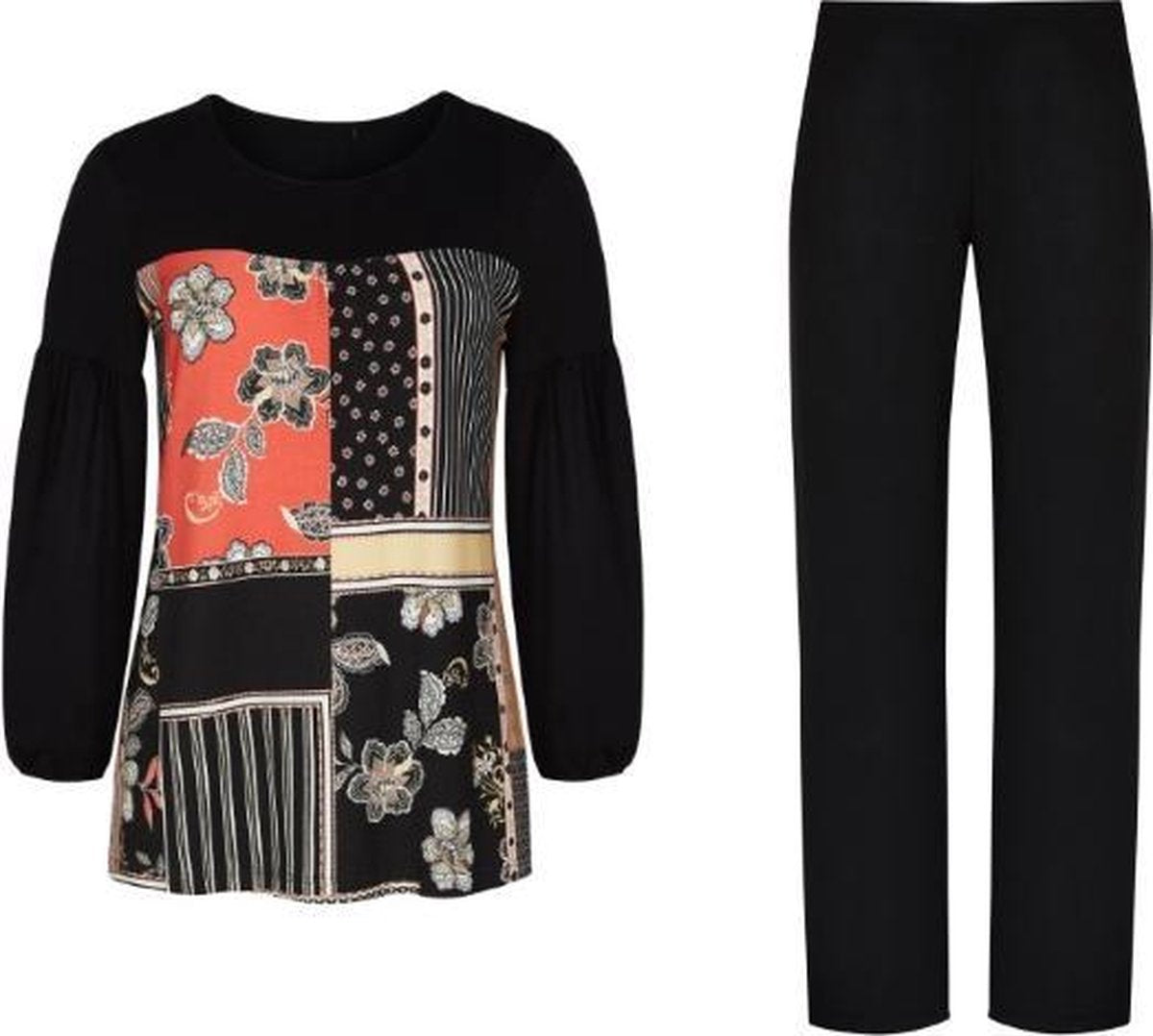 CYBÉLE NIGHT AURORA Pyjama Black print maat 38