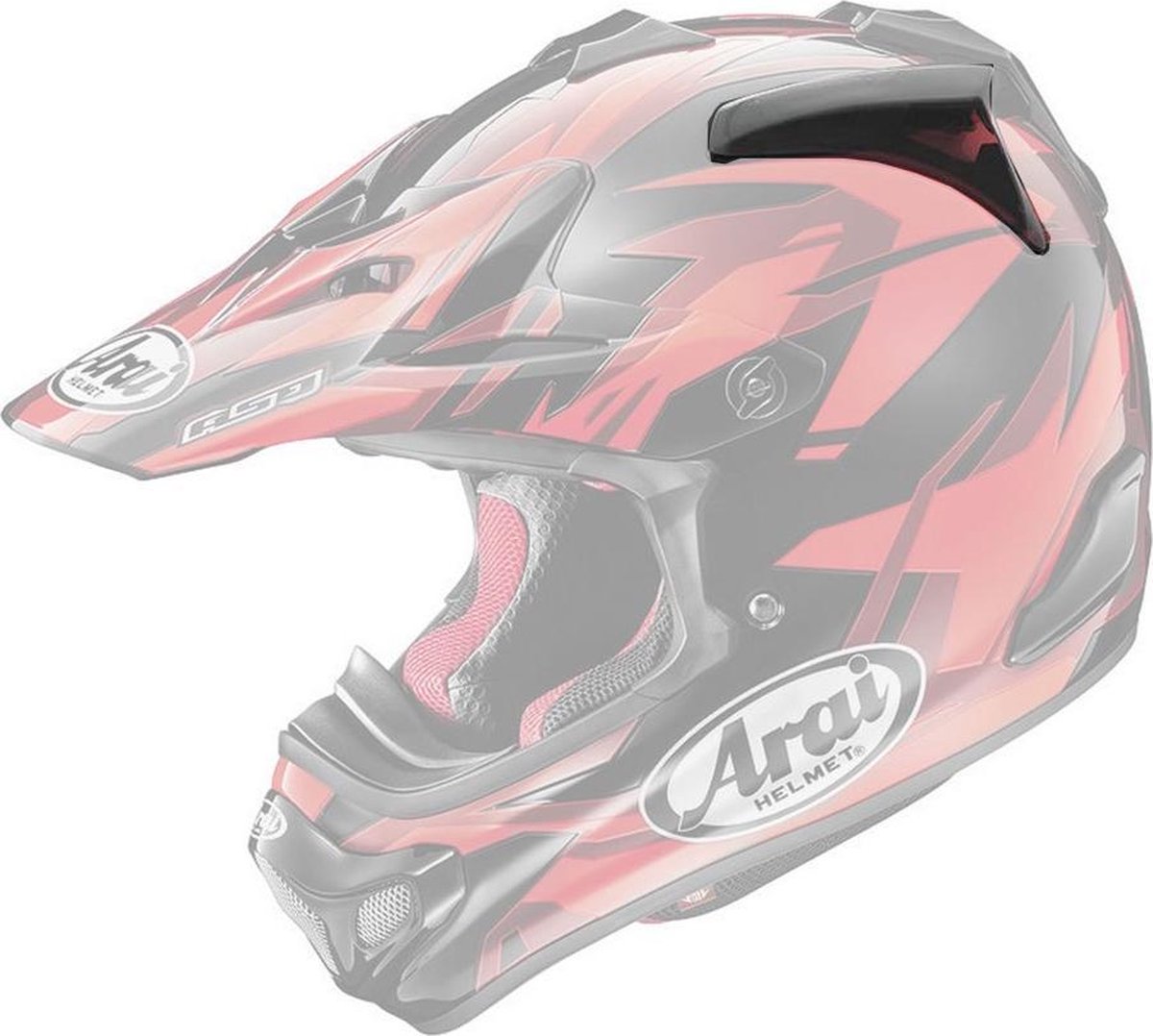 Arai MX-V Side Duct-White (Mat Frost)