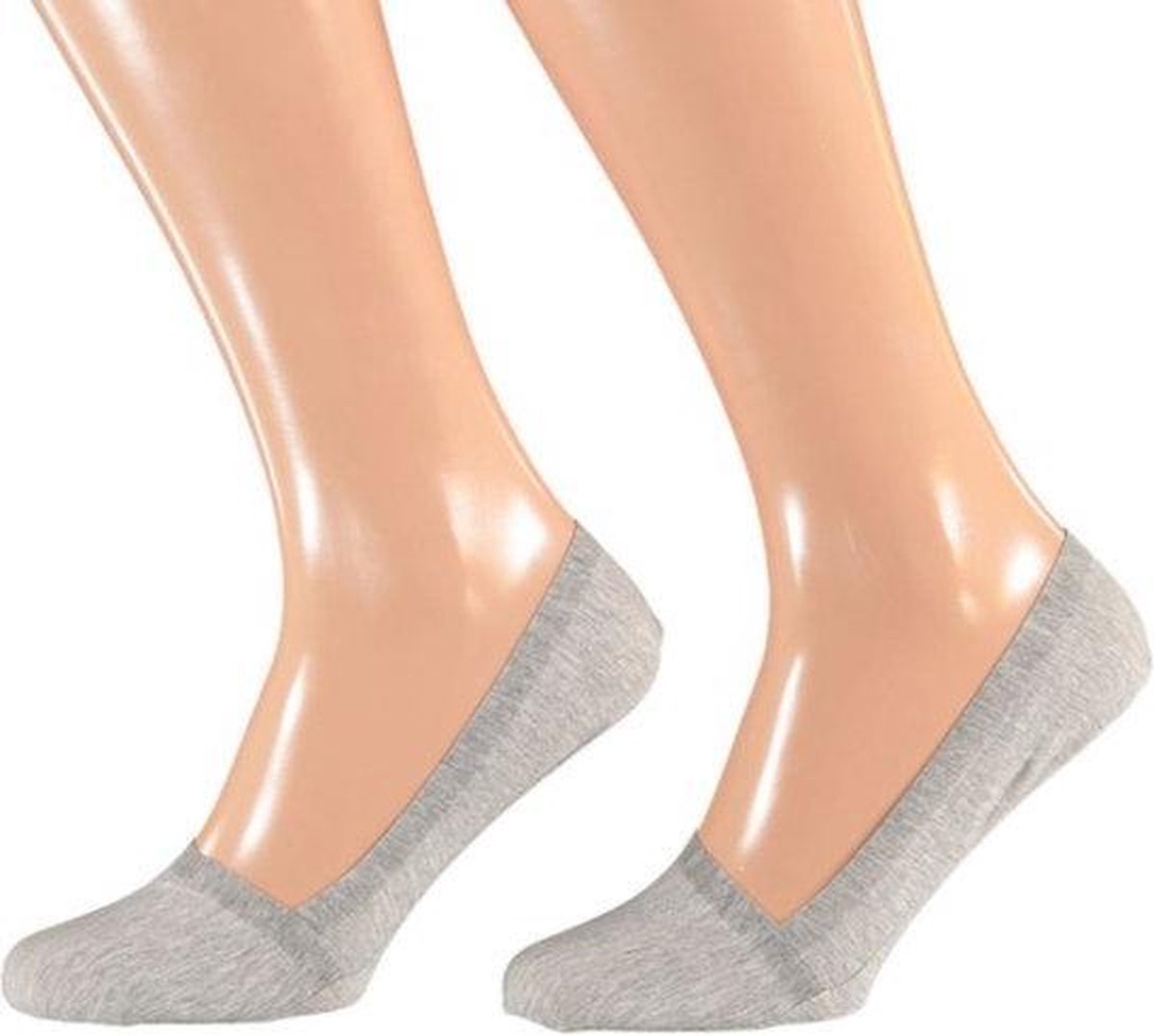 Sarlini invisible sneakersok | 2-pack | Grijs | Maat 42/47