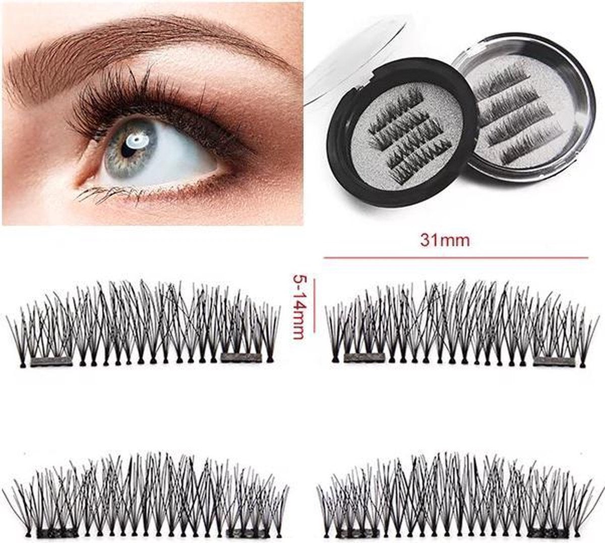 Magnetische wimpers - Lashes  Nepwimpers zonder lijm