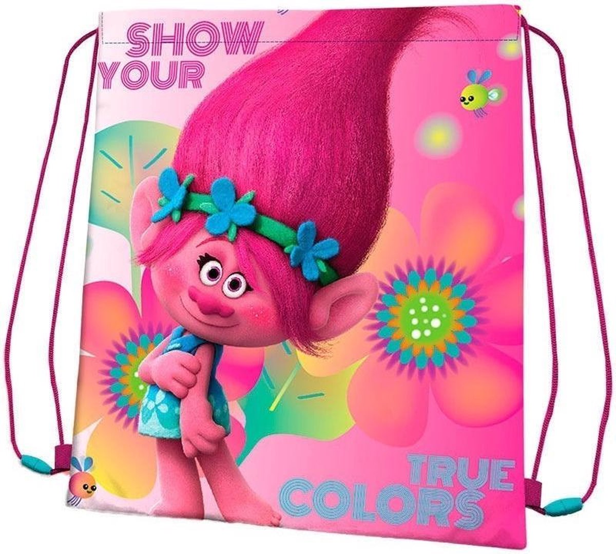 Trolls gymtas - zwemtas - trekkoordtas - 41 cm