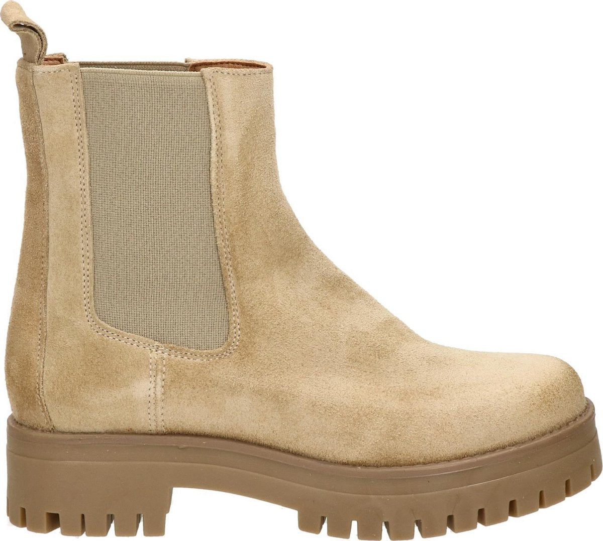 Nelson dames chelseaboot - Taupe - Maat 41