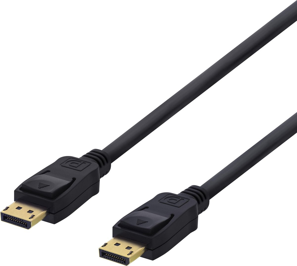 DELTACO DP-1020D DisplayPort kabel 4K UHD (60Hz) - DP 1.2 - 2 meter