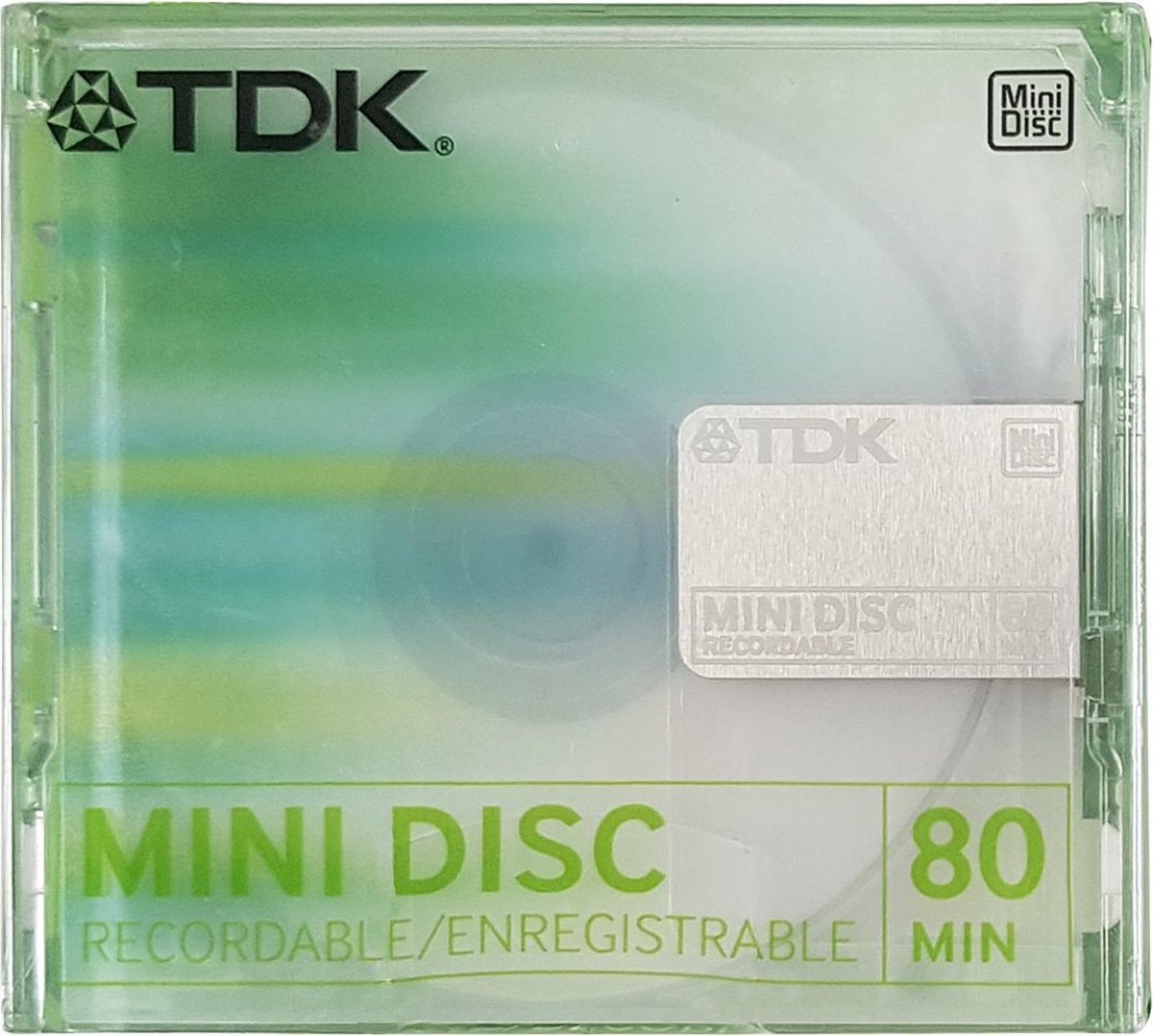 TDK Recordable Mini Disc Green 80 Min