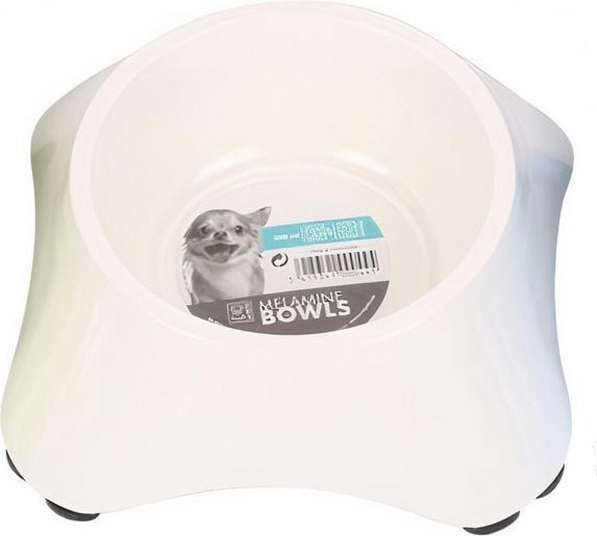 M-pets Voer- En Drinkbak 300 Ml 16 X 11 Cm Wit