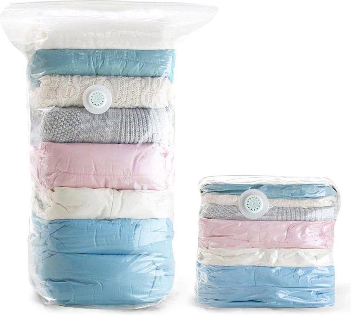 56*80 CM - set van 5- Geen Pomp Nodig Vacuüm Opbergzakken Voor Kleding Dekens Dekbedden Truien Kussens Home Compressie Seal Zakken Ruimte Saver Tassen