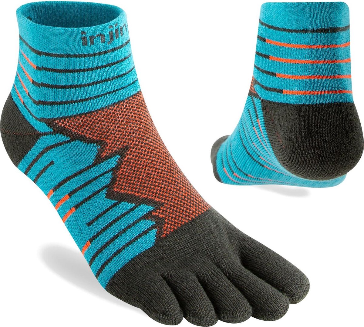 Injinji Ultra Run MC Coolmax Teensok 401130 - Meerkleurig pop Unisex - M=40