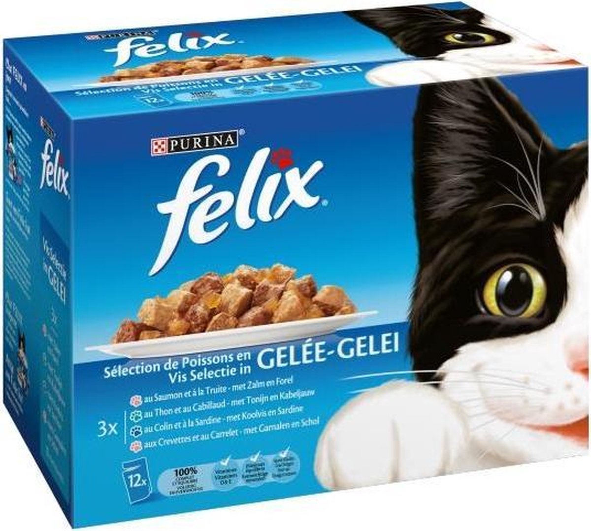 Purina Visselectie in gelei - 12 x 100 g