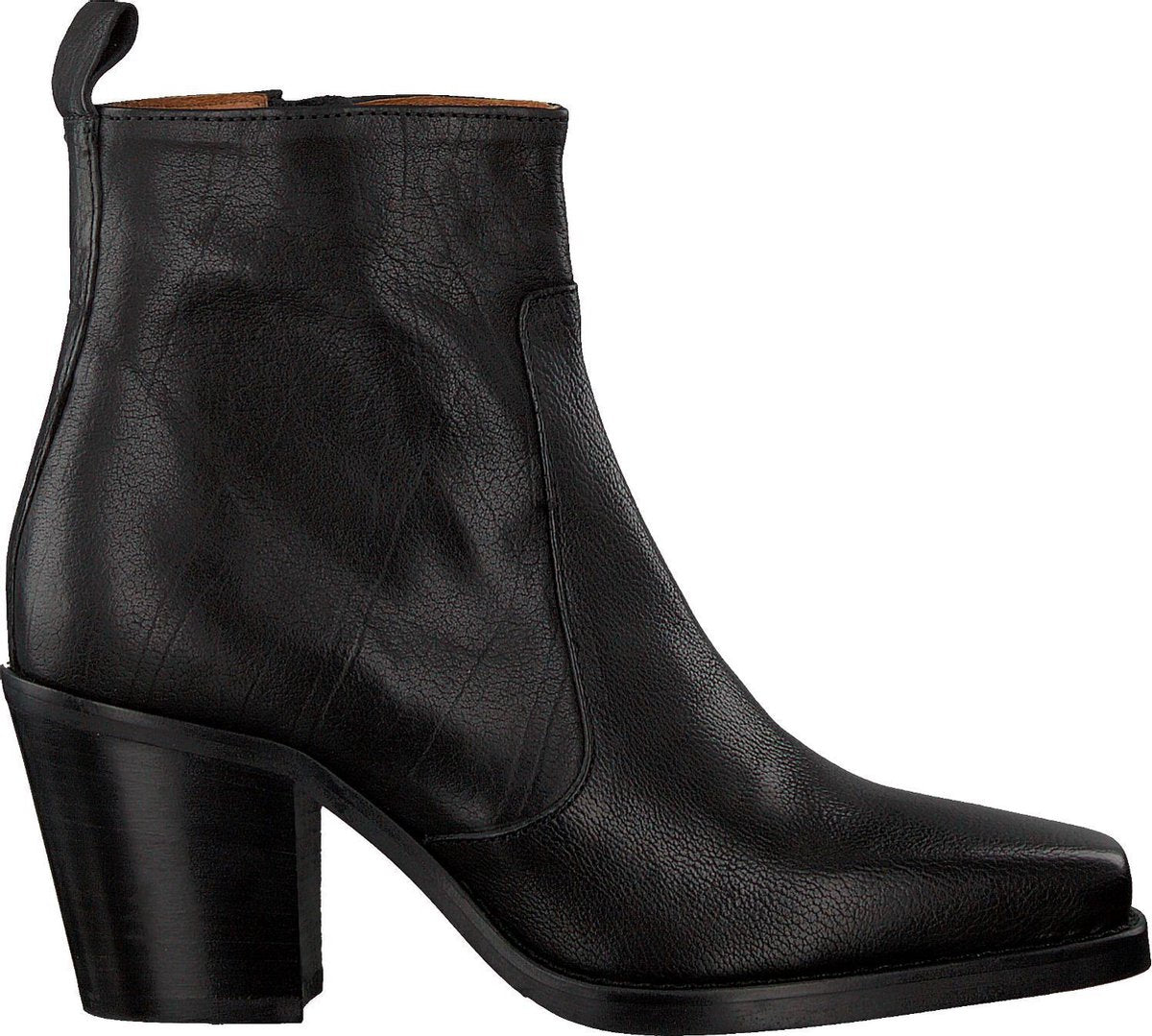 VIA VAI Anika Bizz Enkellaarsjes - Enkelboots - Dames - Zwart - Maat 41