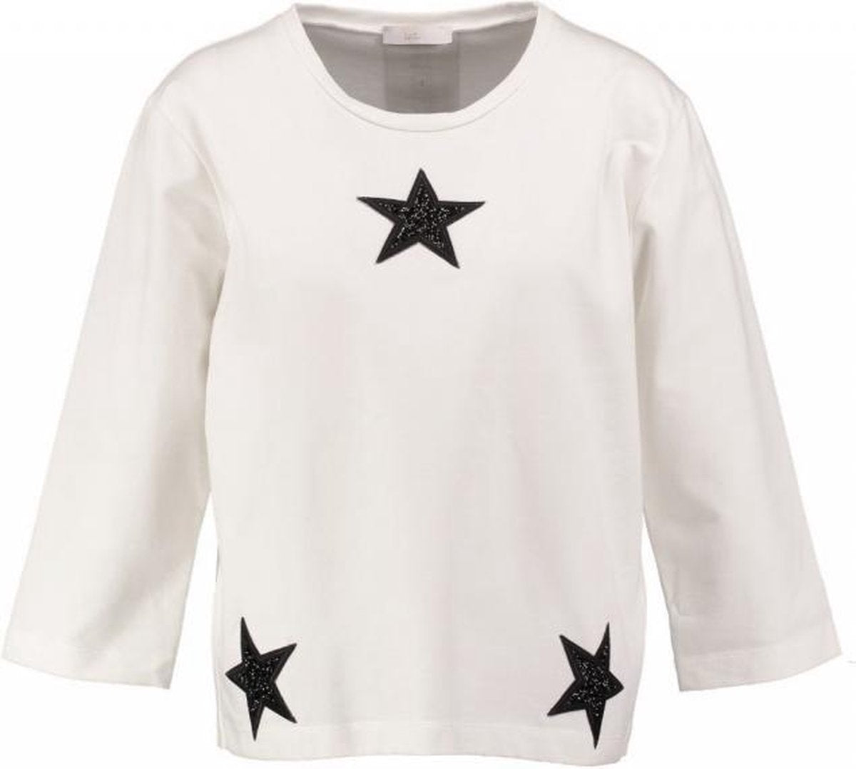 Signe nature dunnere ecru oversized sweater 7/8e mouw - Maat  38