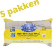 Spargo Schoonmaakdoekjes - Vochtige Doekjes - Allesreiniger - Reinigingsdoekjes - Schoonmaak - 5 pakken