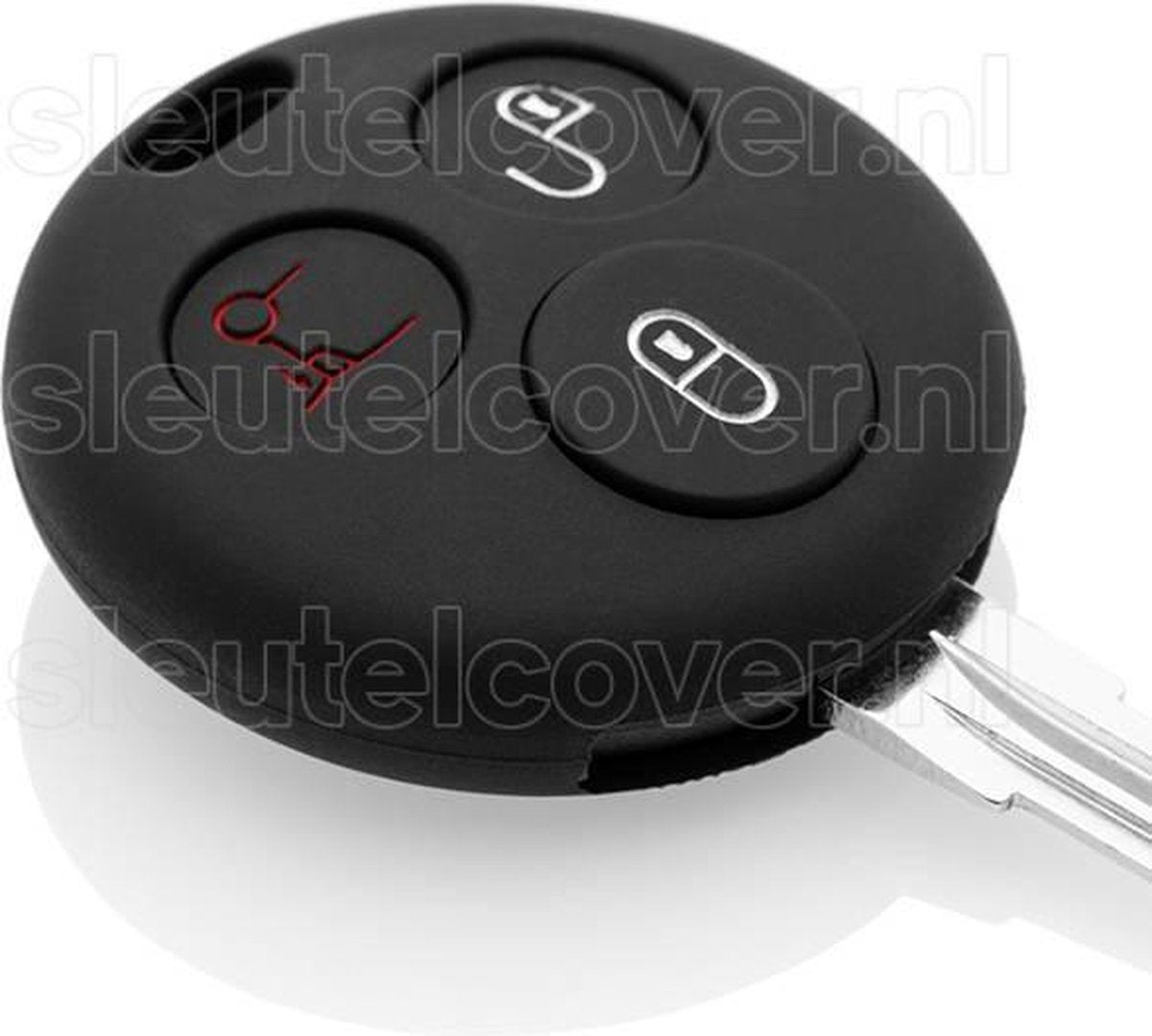 Smart SleutelCover - Zwart / Silicone sleutelhoesje / beschermhoesje autosleutel