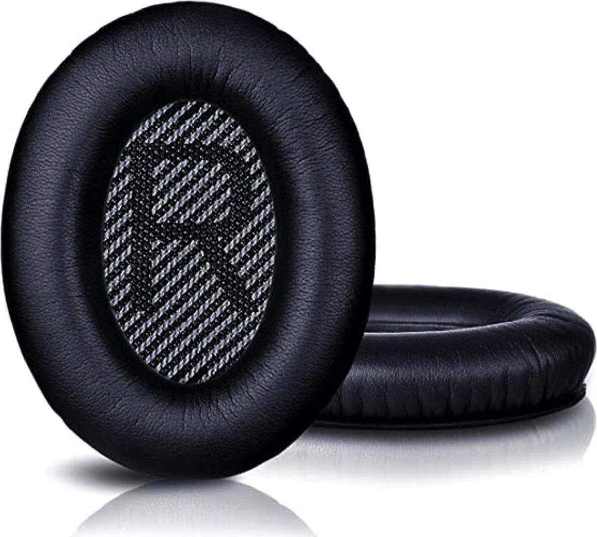 LOUZIR Oorkussens voor Bose Zwart QuietComfort 35 QC35 en QC35II