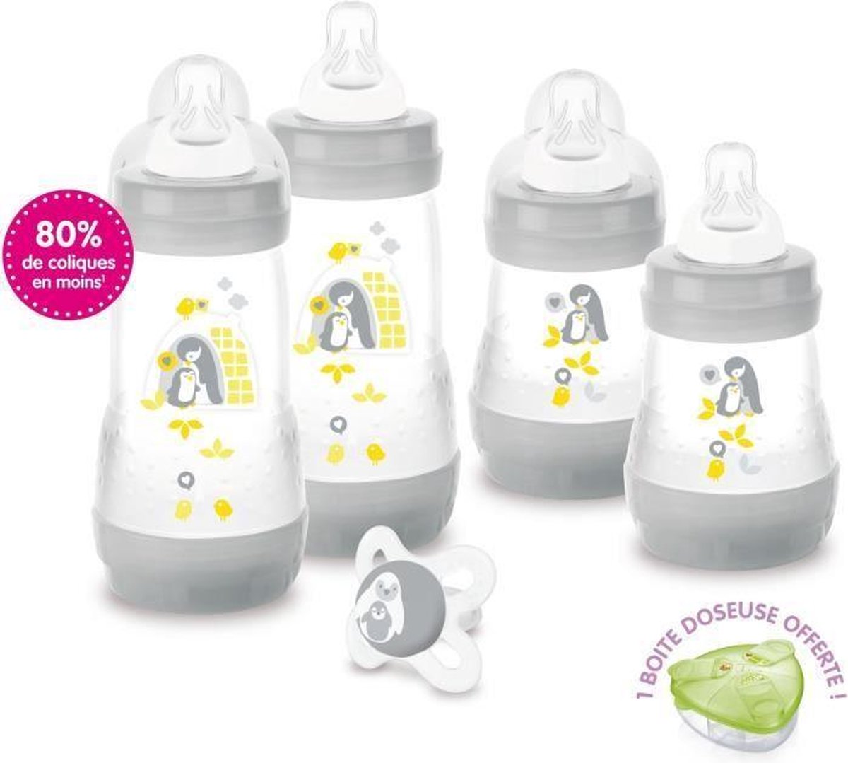 MAM Birth Box 4 flessen + 1 fopspeen + 1 doseerdoos