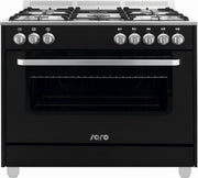 SARO Design gas fornuis  - zwart - 5 pits - wok - elektrische oven & grill met 11 functies - Design model TS95C61LNE