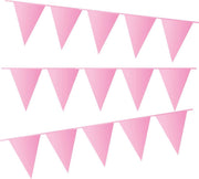 e-Carnavalskleding.nl Vlaggenlijn licht roze | licht roze slinger 10 meter