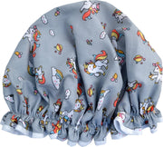 Vagabond Traditionele Engelse Douchemuts - Unicorns Grey