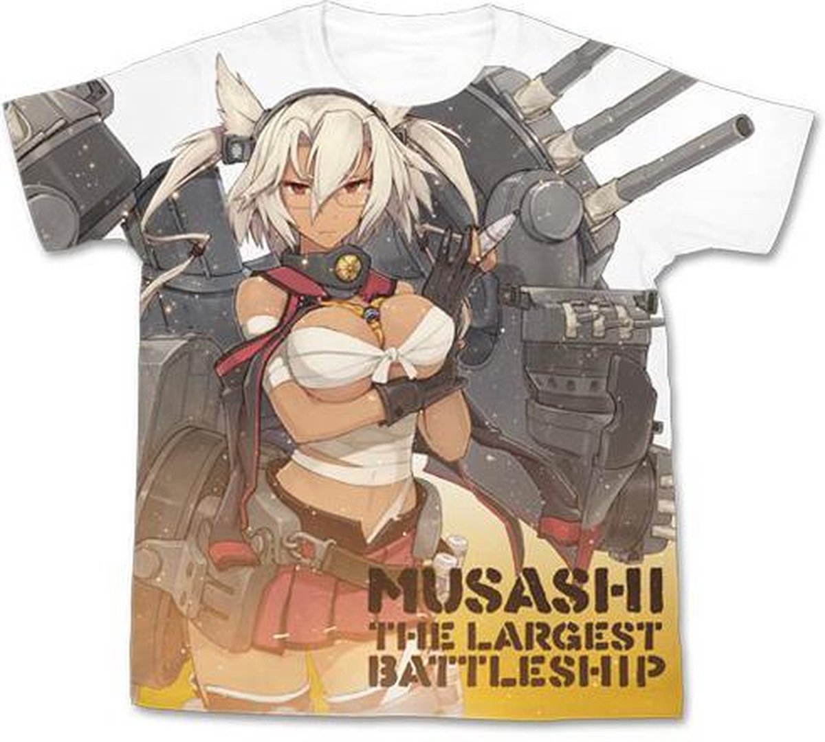 Cospa Kantai Collection Musashi T-shirt Wit - M