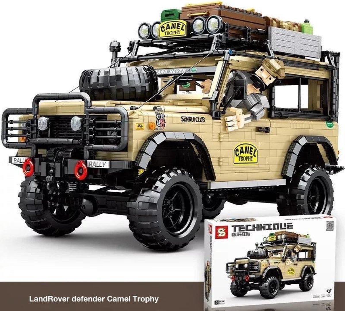 SY - Land Rover Defender Camel Trophy- Lego® Compatible - 4631 bouwstenen