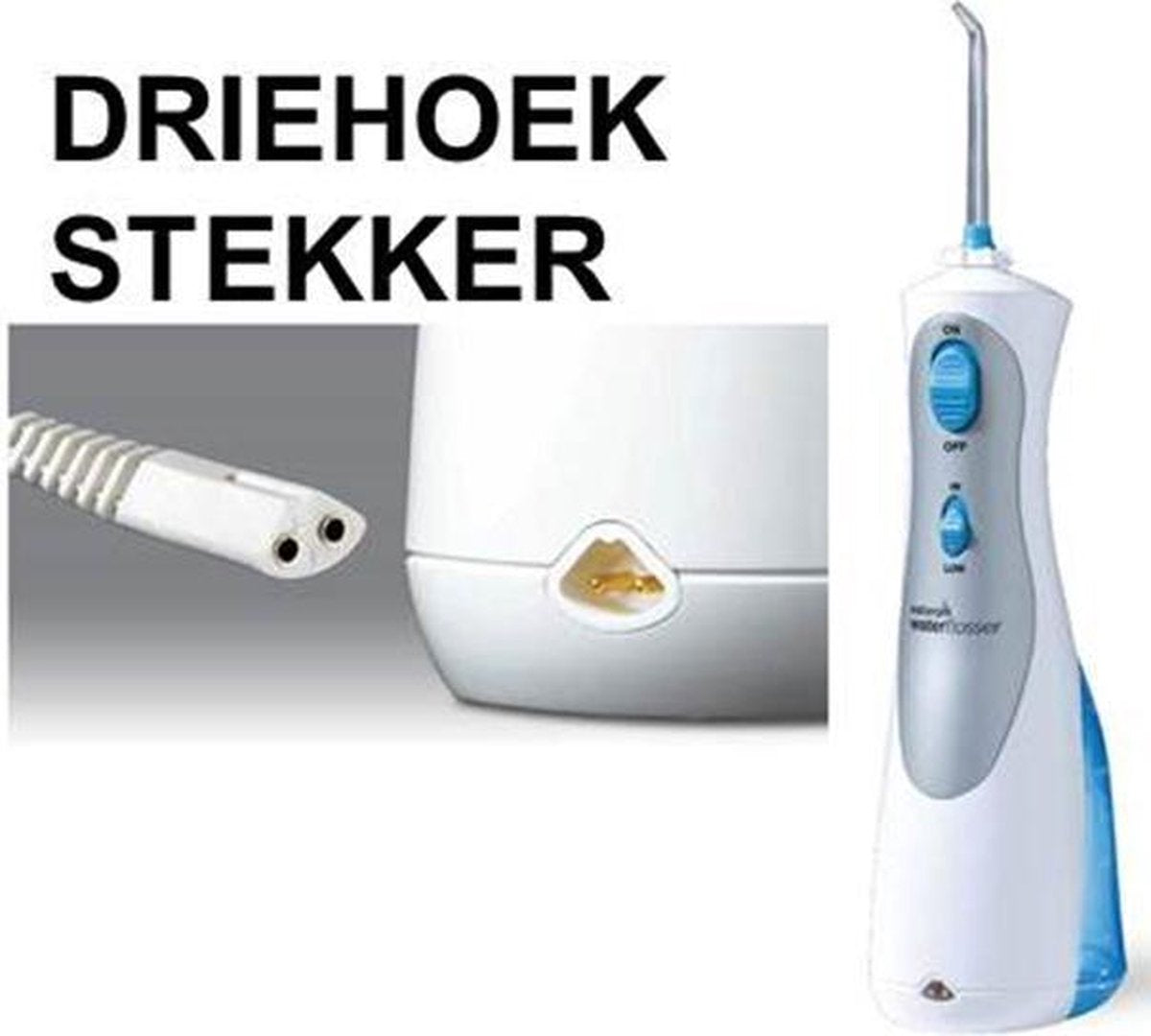 Waterpik oplader v.d. WP450 ( oud model/driehoekstekker) LET OP; ALLEEN OPLADER !!!