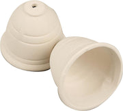 Bell. white. H: 5.7 cm. 6 cm. 6 pc