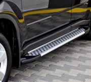 Treeplanken Mercedes Vito Aluminium & Zwart | Mercedes Vito 2003+ 2014+ | L3 Aluminium
