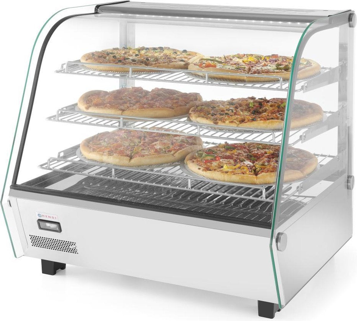 Hendi Opzet Warmhoudvitrine - 120 Liter - 3 Etages - 678x568x(H)686mm
