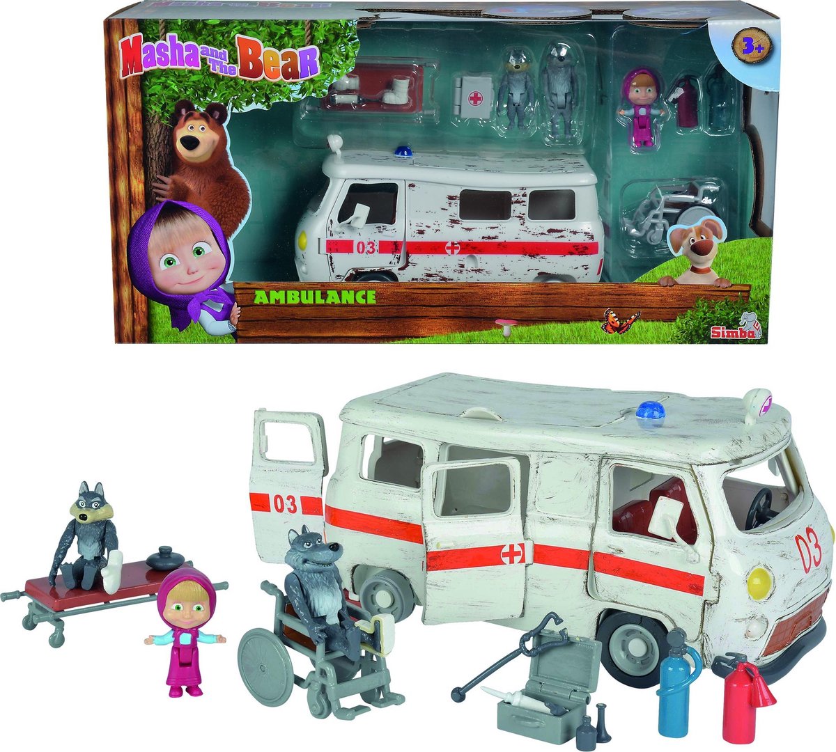 MASHA & THE BEAR - PLAYSET AMBULANCE