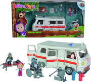 MASHA & THE BEAR - PLAYSET AMBULANCE